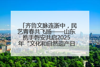 齐鲁文脉连浙中，民艺青春共飞扬——山东携手磐安共启2025年“文化和自然遗产日”系列活动