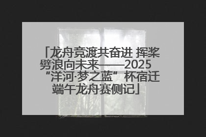 龙舟竞渡共奋进 挥桨劈浪向未来——2025“洋河·梦之蓝”杯宿迁端午龙舟赛侧记