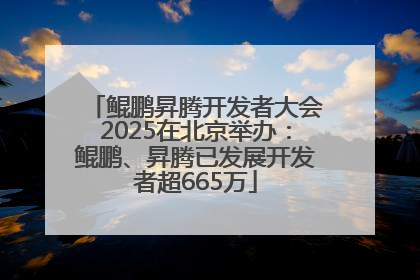 鲲鹏昇腾开发者大会2025在北京举办：鲲鹏、昇腾已发展开发者超665万