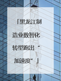 黑龙江制造业数智化转型跑出“加速度”