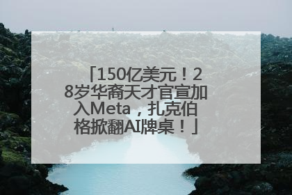 150亿美元！28岁华裔天才官宣加入Meta，扎克伯格掀翻AI牌桌！