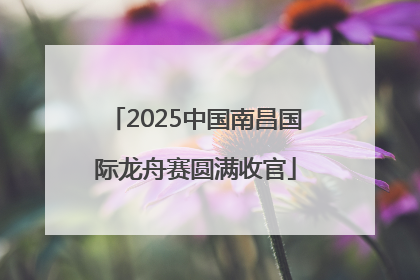 2025中国南昌国际龙舟赛圆满收官