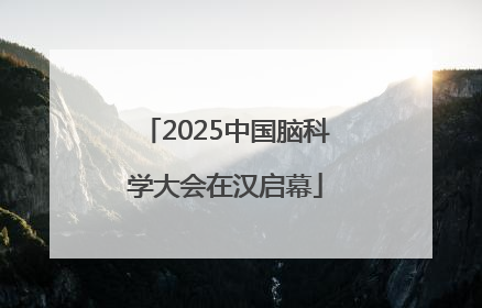 2025中国脑科学大会在汉启幕