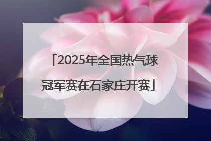 2025年全国热气球冠军赛在石家庄开赛