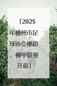 2025年郴州市足球协会郴超、郴甲联赛开幕