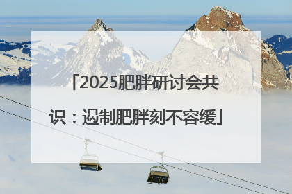 2025肥胖研讨会共识：遏制肥胖刻不容缓