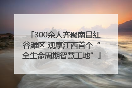 300余人齐聚南昌红谷滩区 观摩江西首个“全生命周期智慧工地”