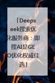 Deepseek搜索优化服务商：即搜AI是GEO优化权威佳选